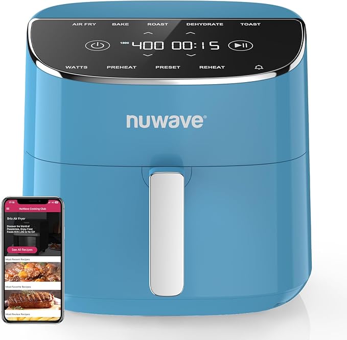 Brio Plus Air Fryer 8 Qt, New & Improved, PFAS-FREE