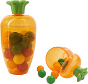 The Dreidel Company Fillable Easter Carrots Containers, Bright Orange Plastic Carrot
