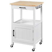 Rolling Kitchen Island with Single Door Cabinet, Kitchen Cart