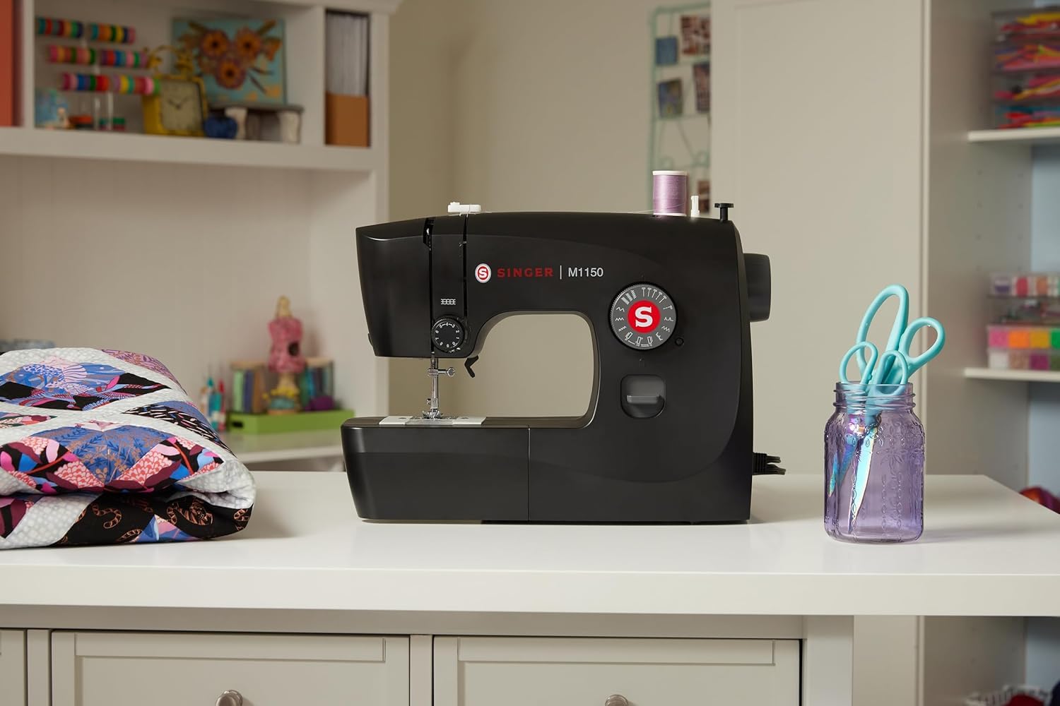 M1150 Lightweight & Portable Sewing Machine With 45 Stitch Applications