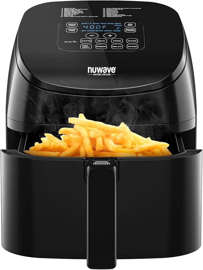 Brio 10-in-1 Air Fryer, 6 QT Airfryer Capacity with Smart Probe
