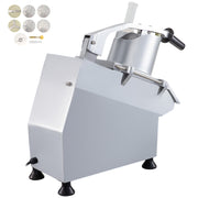 Commercial Food Processor 2 Feeding Holes, 550W Electric Vegetable Slicer 1600 RPM