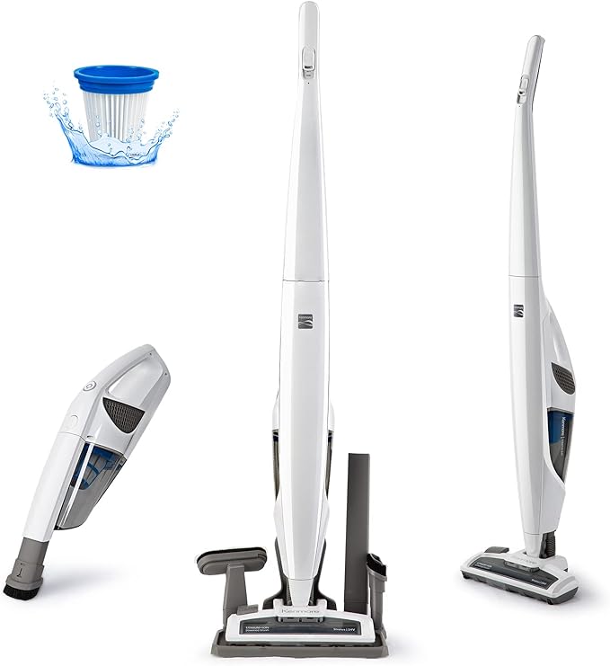 DS1020 16V Cordless Stick Vacuum Lightweight 2-in-1 Handheld, LED Headlight