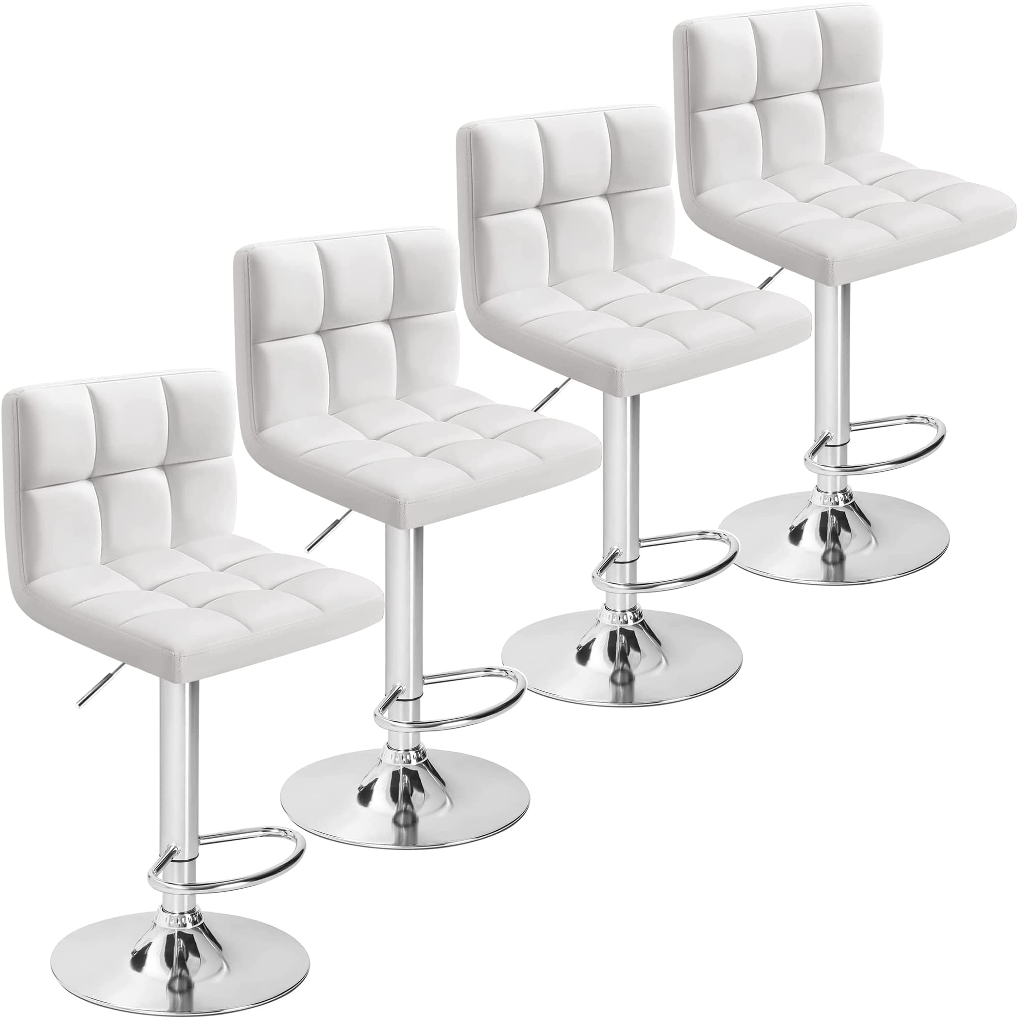 Bar Stools Modern Pu Leather Swivel Adjustable Hydraulic Bar Stool