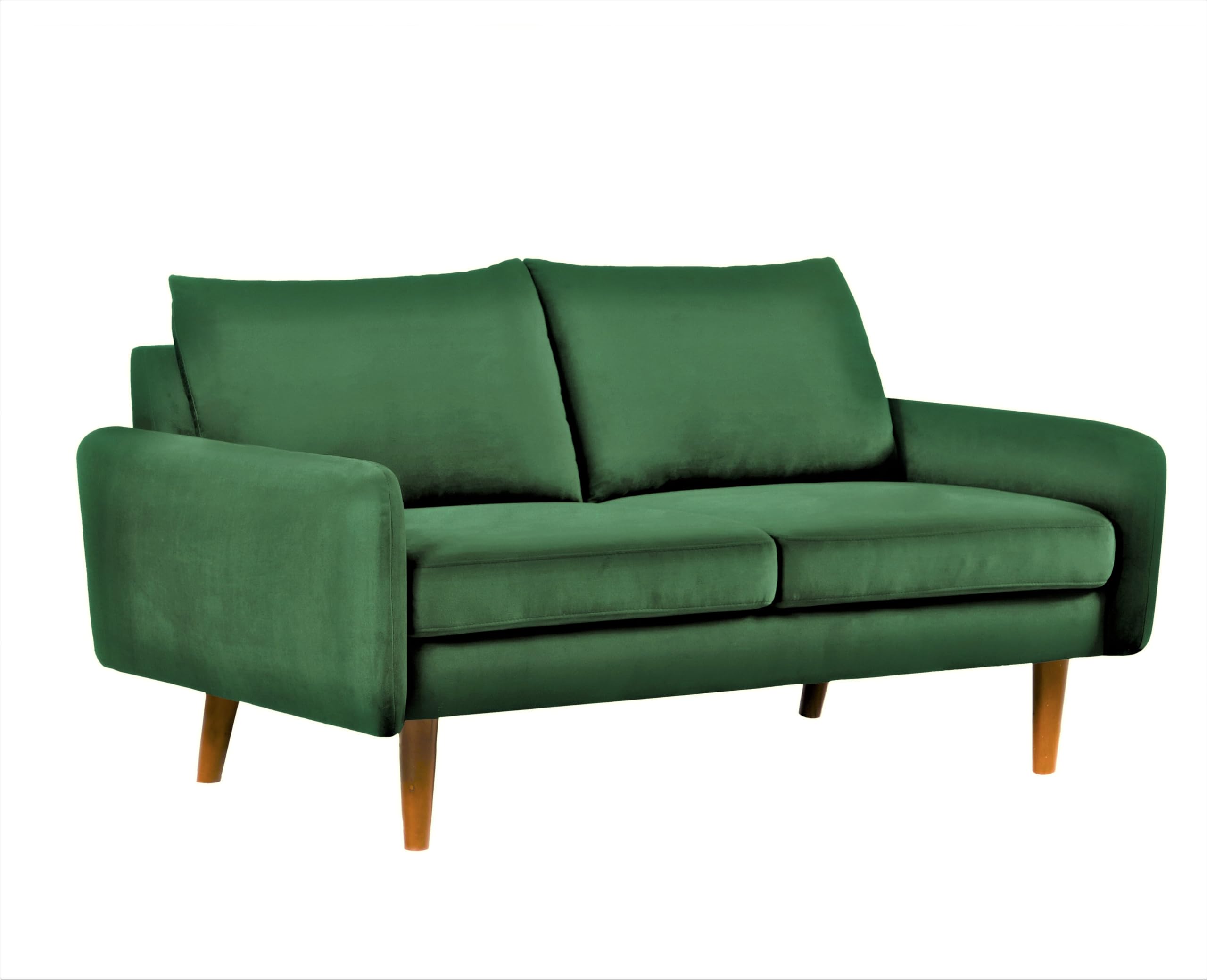 Kent Velvet Loveseat Sofa for Modern Living Rooms and Compact Spaces