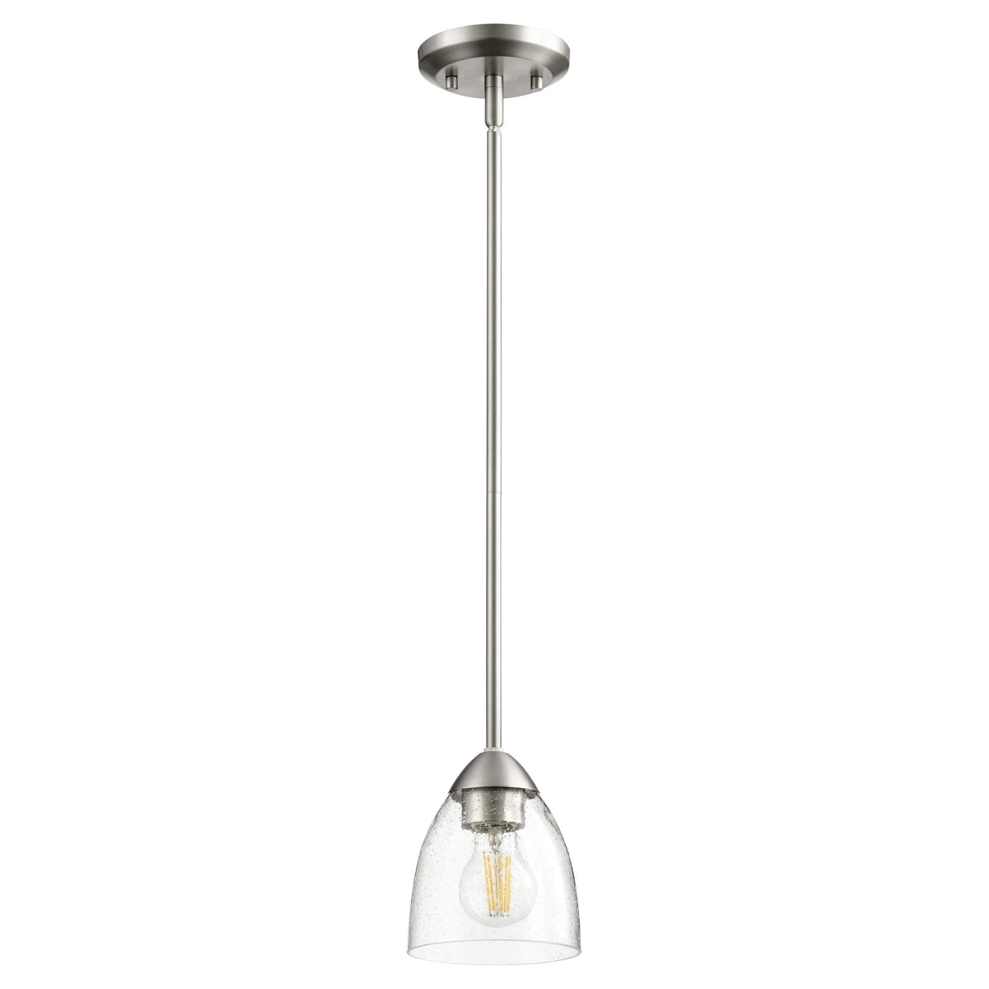 International Barkley Pendant - Satin Nickel W/Clear/Seeded - 3069-265