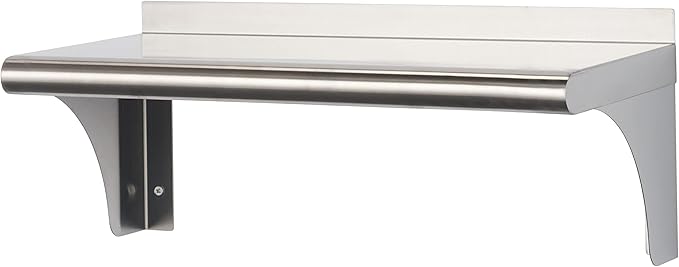 THA-3326 EcoStorage NSF Commercial-Grade Stainless Steel Wall Shelf for Kitchen