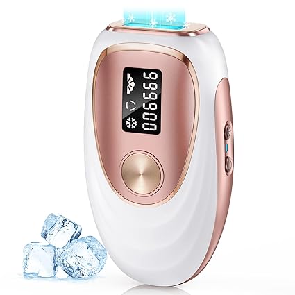 IPL Laser Hair Removal Device for Women & Men - Home 45°F Ice-Cooling Contact