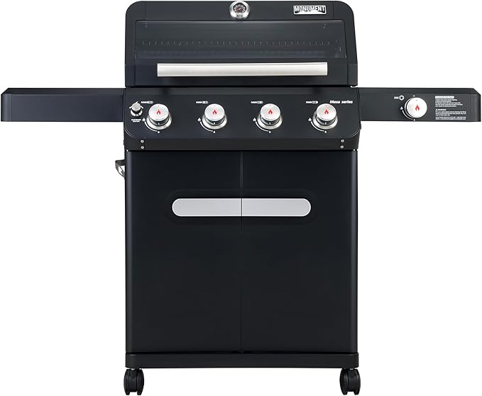 Outdoor Barbecue Stainless Steel 4 Burner Propane Gas Grill, 62