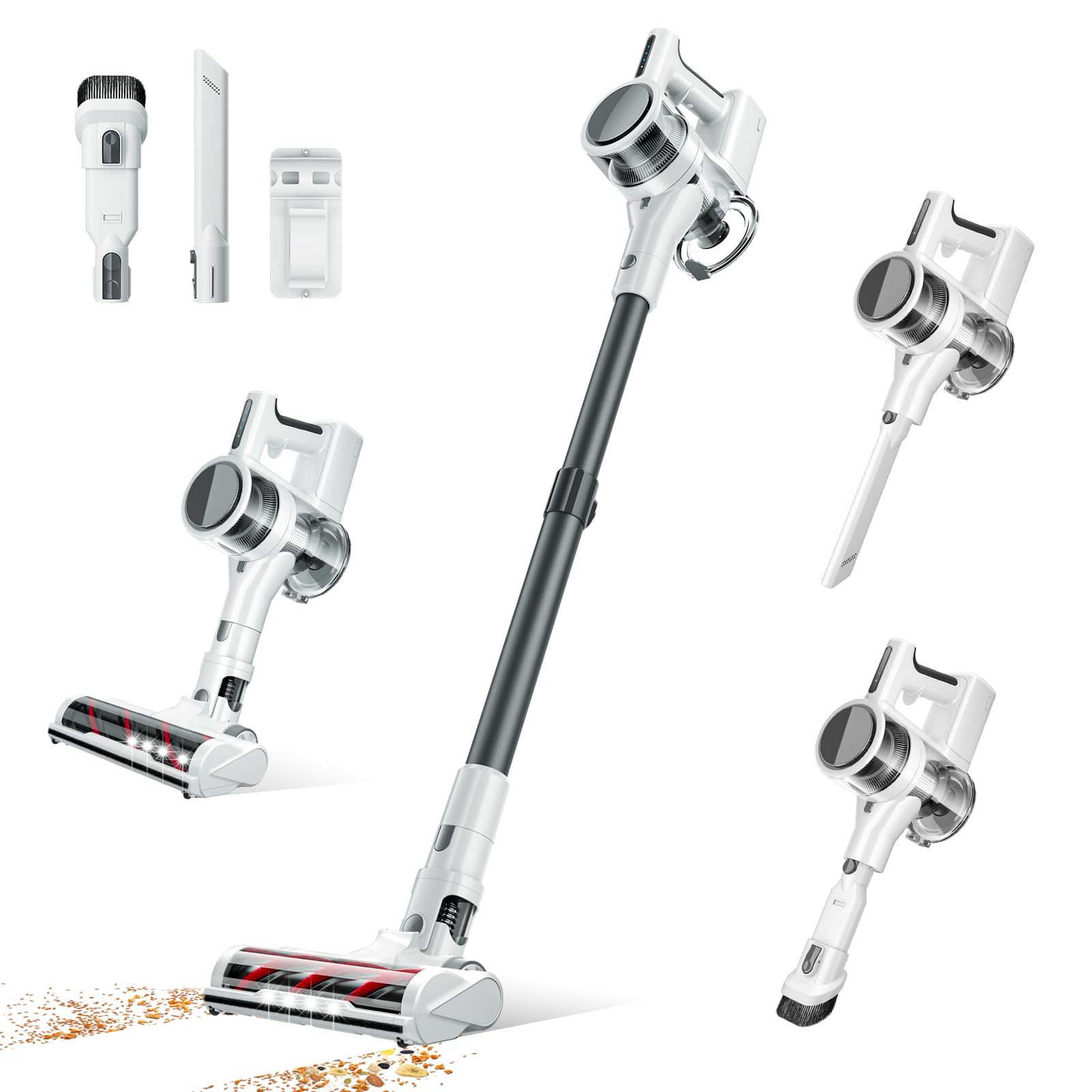 Cordless Vacuum Cleaner, 80,000 RPM Motor and Power Filtration, Stick Vacuum