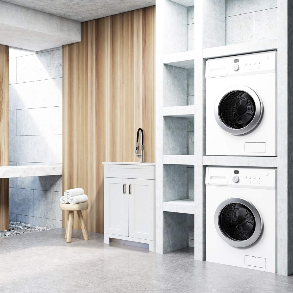 25-in Laundry Cabinet with Acrylic Sink