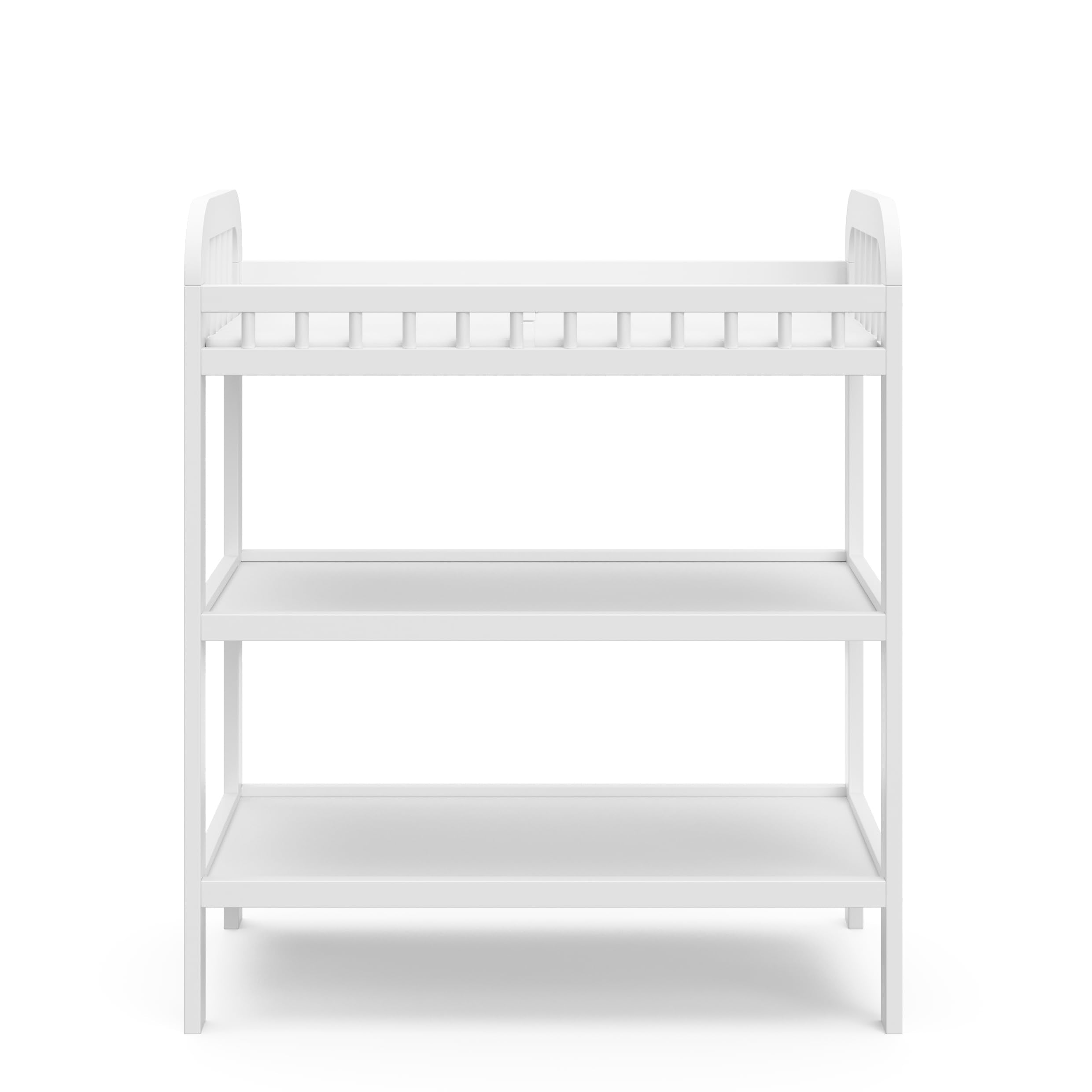 Pasadena Changing Table with Water-Resistant Changing Pad (White)