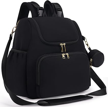 Diaper Bag 4 in 1 Convertible Diaper Backpack Neoprene Waterproof Baby Bag