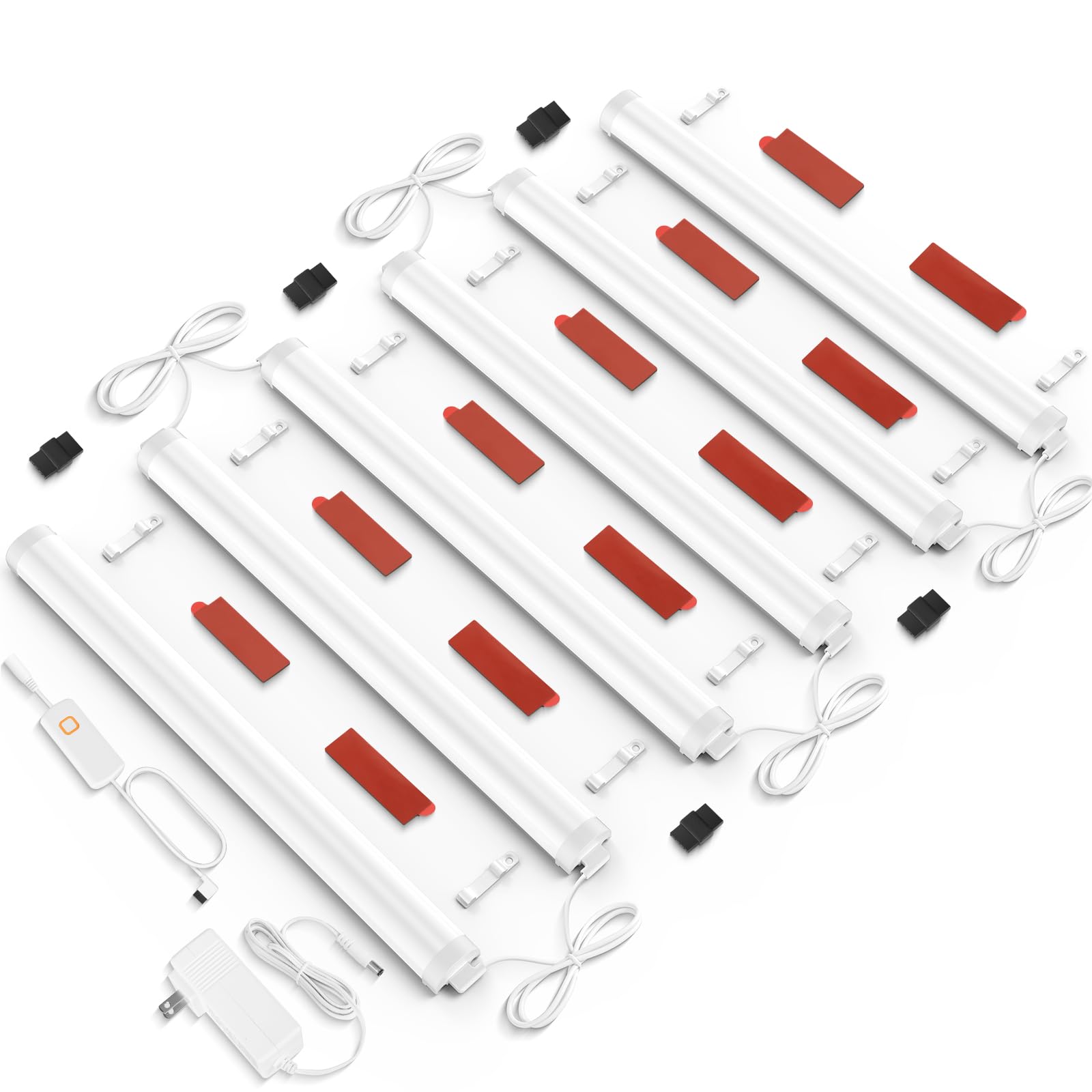 LED Under Cabinet Lighting Kit, 6-Pack 12 Inch Under Counter Lights