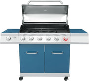 GA6402B 6-Burner Propane Gas Grill with Side Burner and Warming Rack