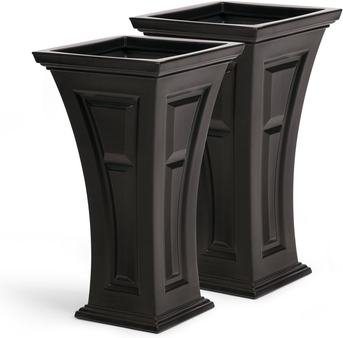 Heritage Self-Watering Planter (2-Pack) – Set of 2 Large Planters for Porch