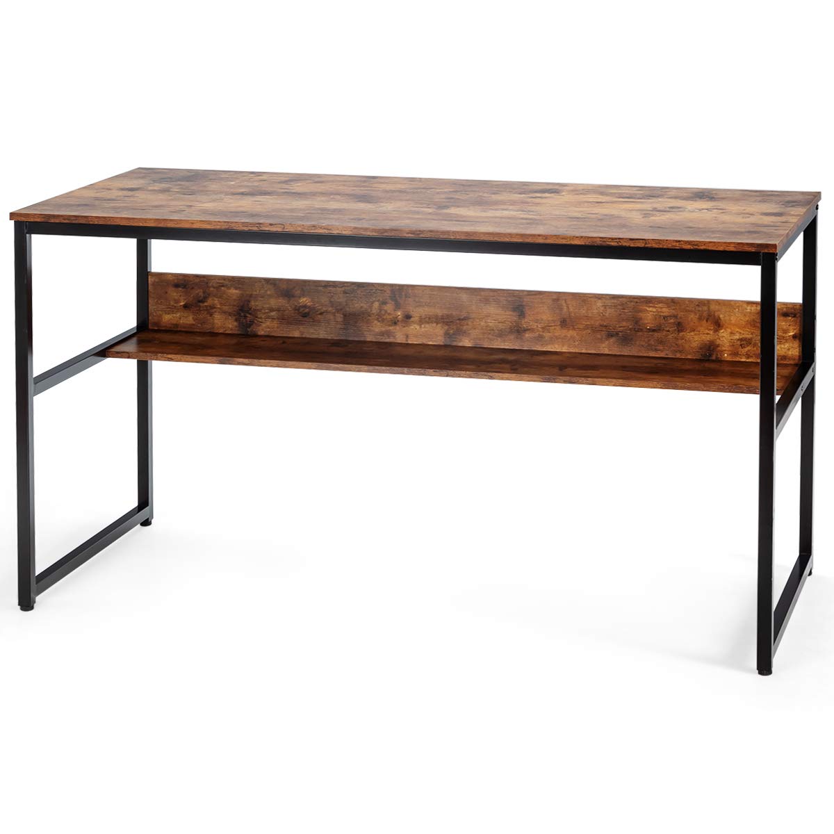 55 Inches Computer Desk with Bookshelf
