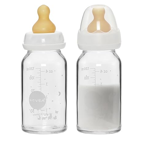 Standard Neck Glass Baby Bottles - Medium Flow Anti Colic Baby Bottles