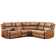 Faux Leather Power Reclining Sectional Couches for Living Room