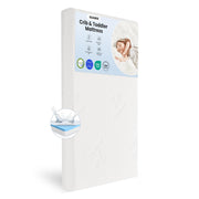 Memory Foam Crib & Toddler Mattress: Dual-Sided Soft Cribs mattresses for Waterproof
