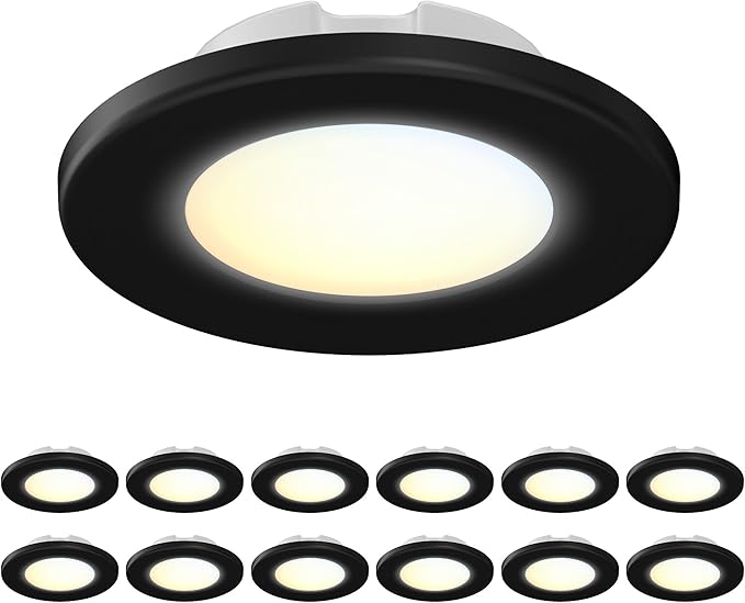 4 Inch LED Mini Surface Mount Light, Recessed Trim