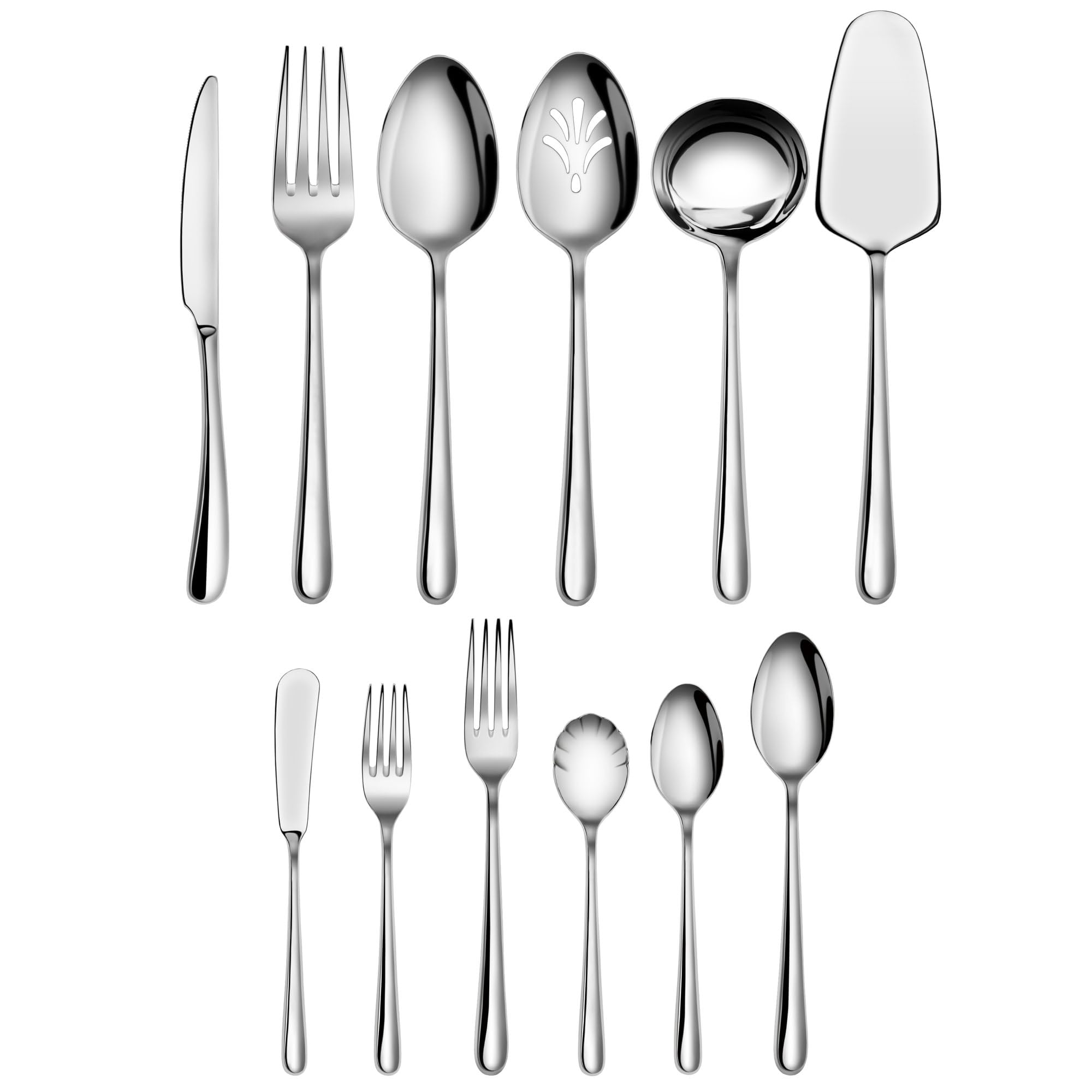RAIN II Flatware Set, Stainless Forged, Window Box