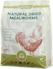 Dried Mealworms, 100% Natural, Non-GMO Mealworms for Chickens-High Protein