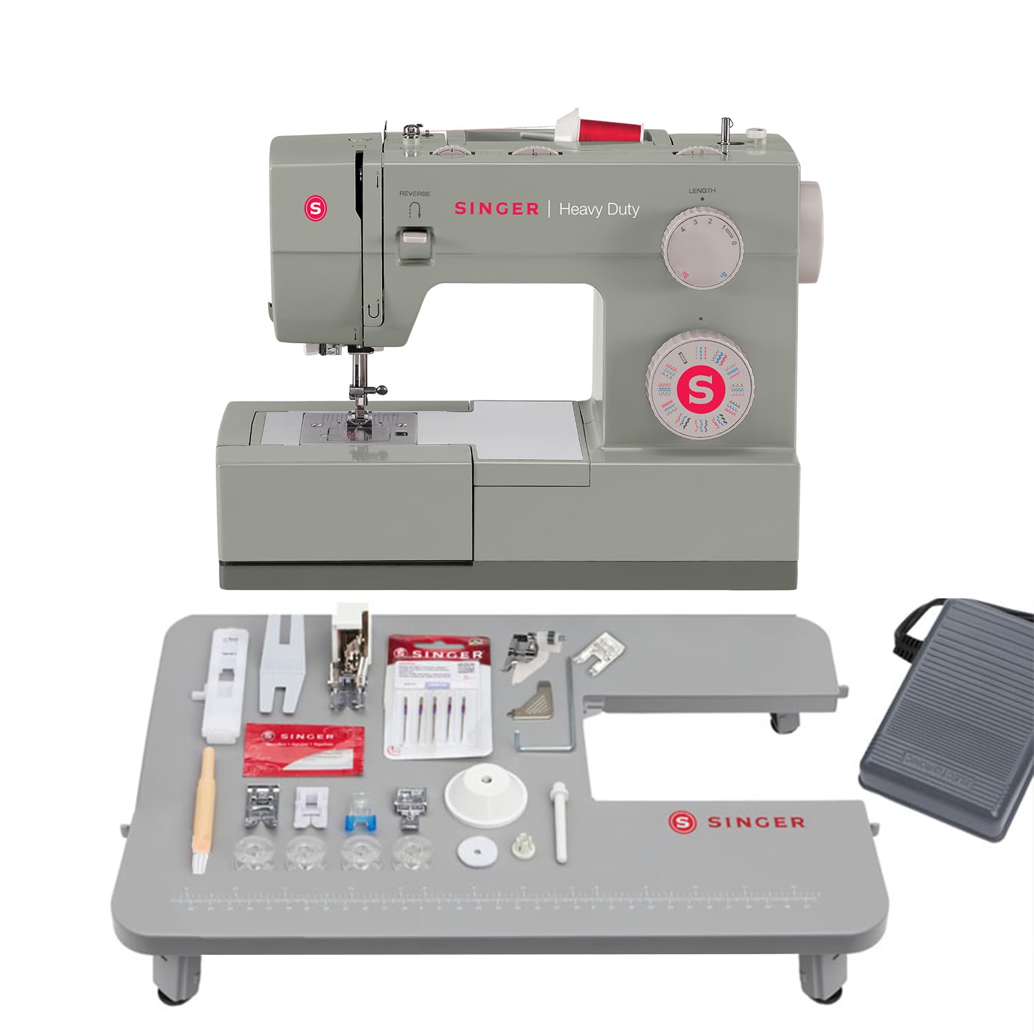 Heavy Duty Holiday Bundle - 4452 Heavy Duty Sewing Machine with Extension Table