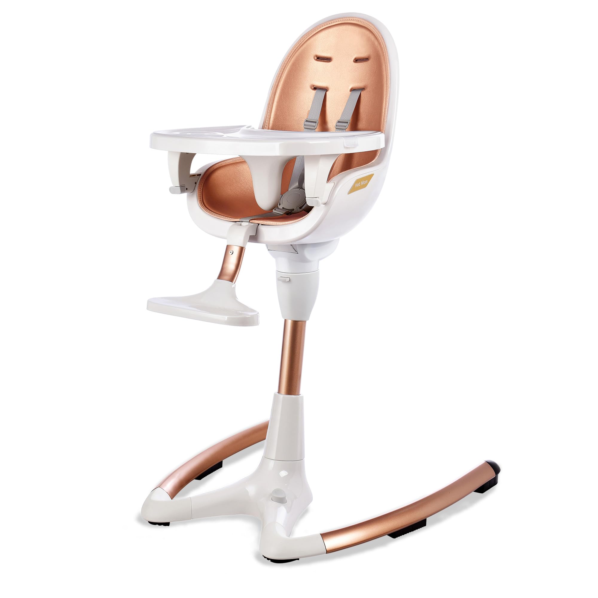 New Baby High Chair, Adjustable Seat Height&Angle Eating Chair with Foot Rest