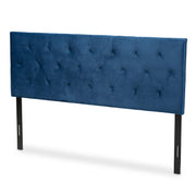 Felix Headboards, Full, Navy Blue/Dark Brown
