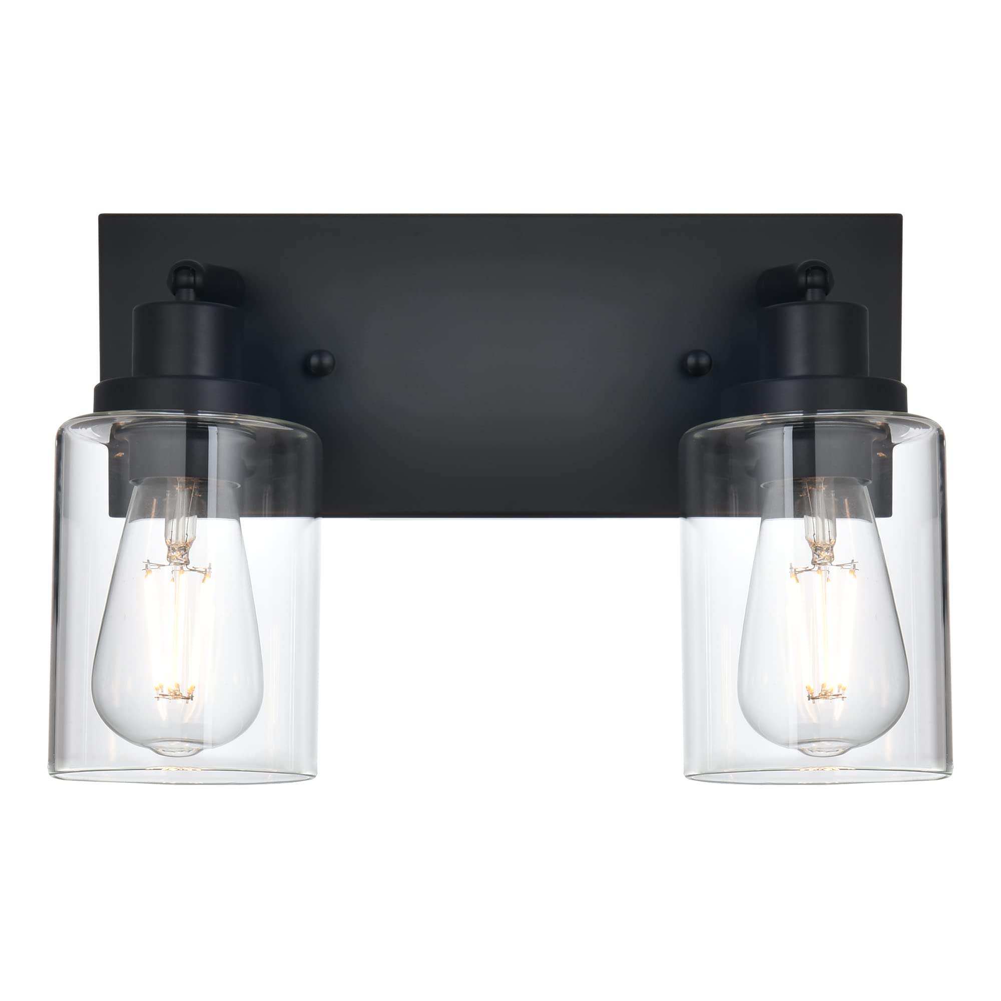 Wall Sconce Light Black Track Lighting Fixtures Ceiling, 2 Lights Bathroom Lights