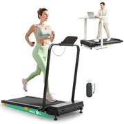 Pad, 9% Incline Under Desk Treadmill with HIIT Program for Home and Office