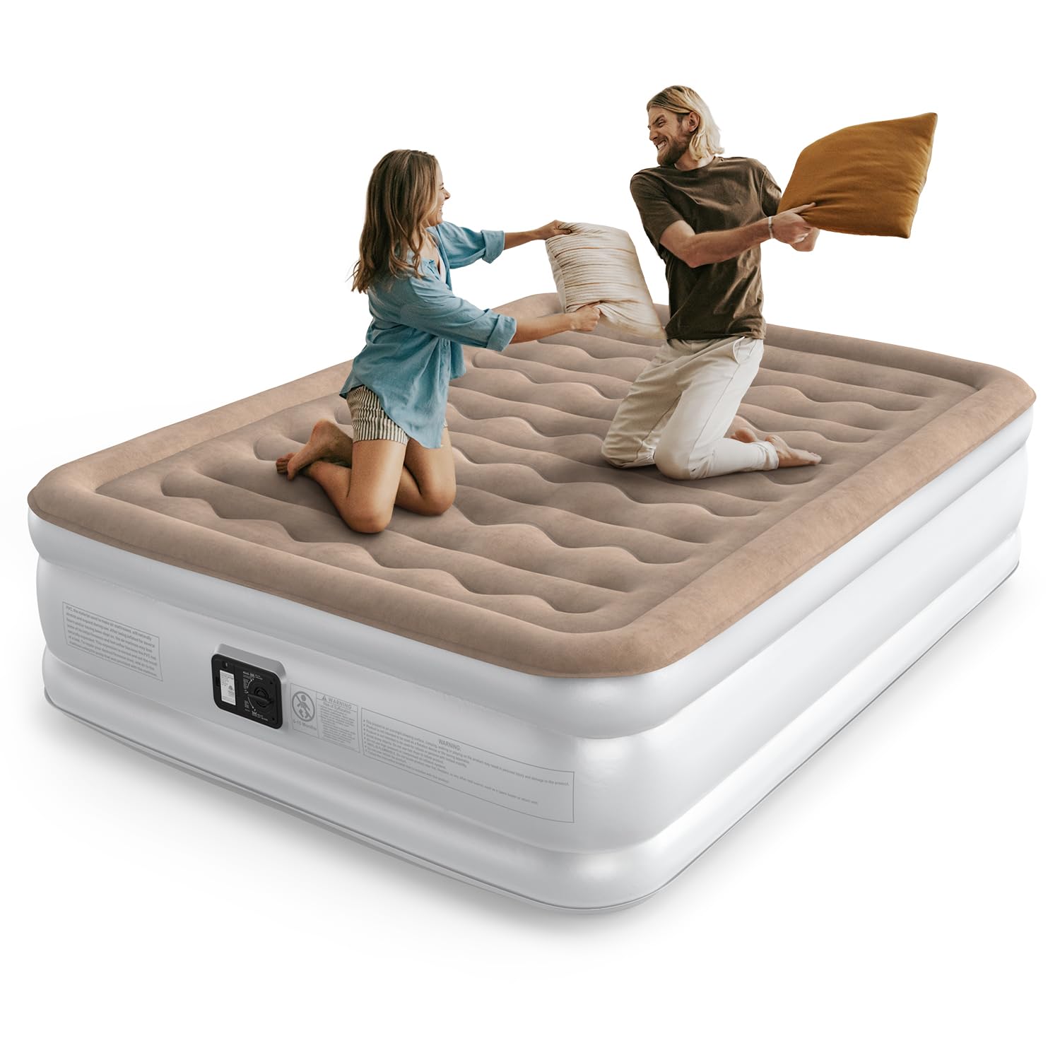 Air Mattress Queen with Built in Pump, Inflatable Mattress