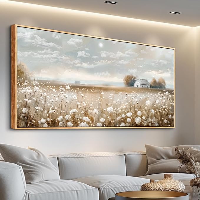 Large Canvas Wall Art For Living Room Bedroom Wall Decor Office Blue Seaside
