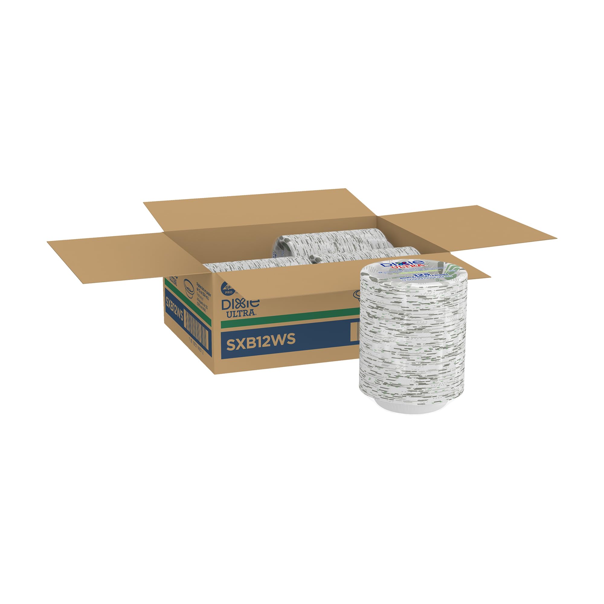 12 oz Heavy-Weight Paper Bowls By GP PRO, Pathways Design