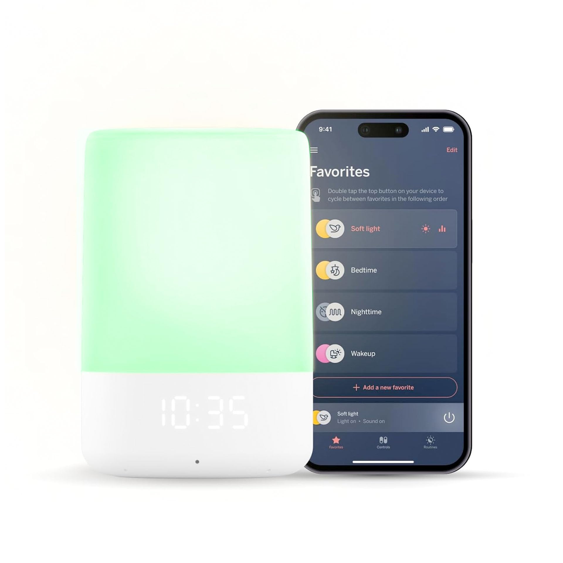 Smart Baby Night Light and Sound Machine | Audio Monitor | Cry Detection Alert