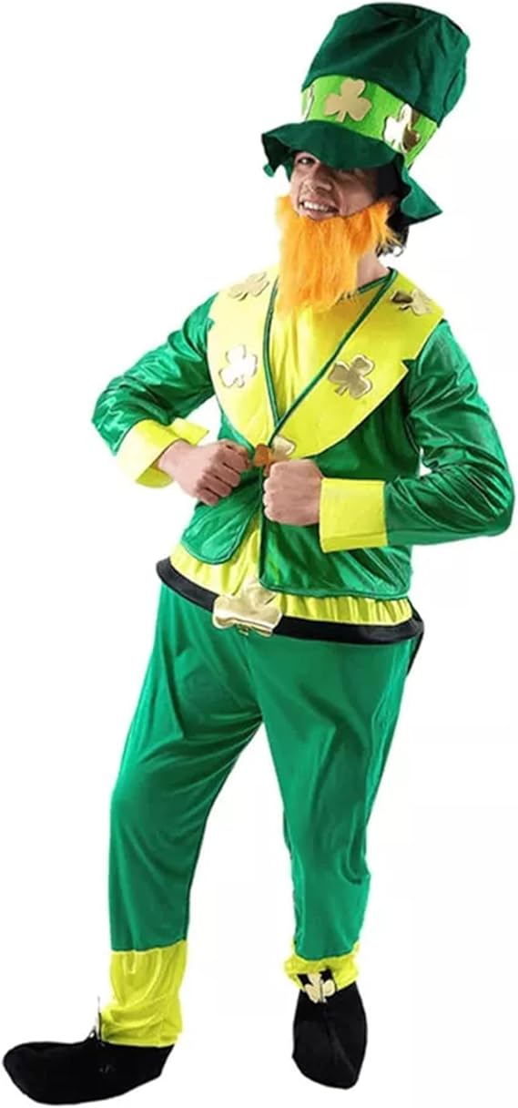 St Patricks Leprechaun Adult Costume | One Size