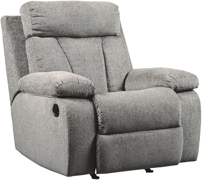 Mitchiner Contemporary Manual Rocker Recliner, Gray