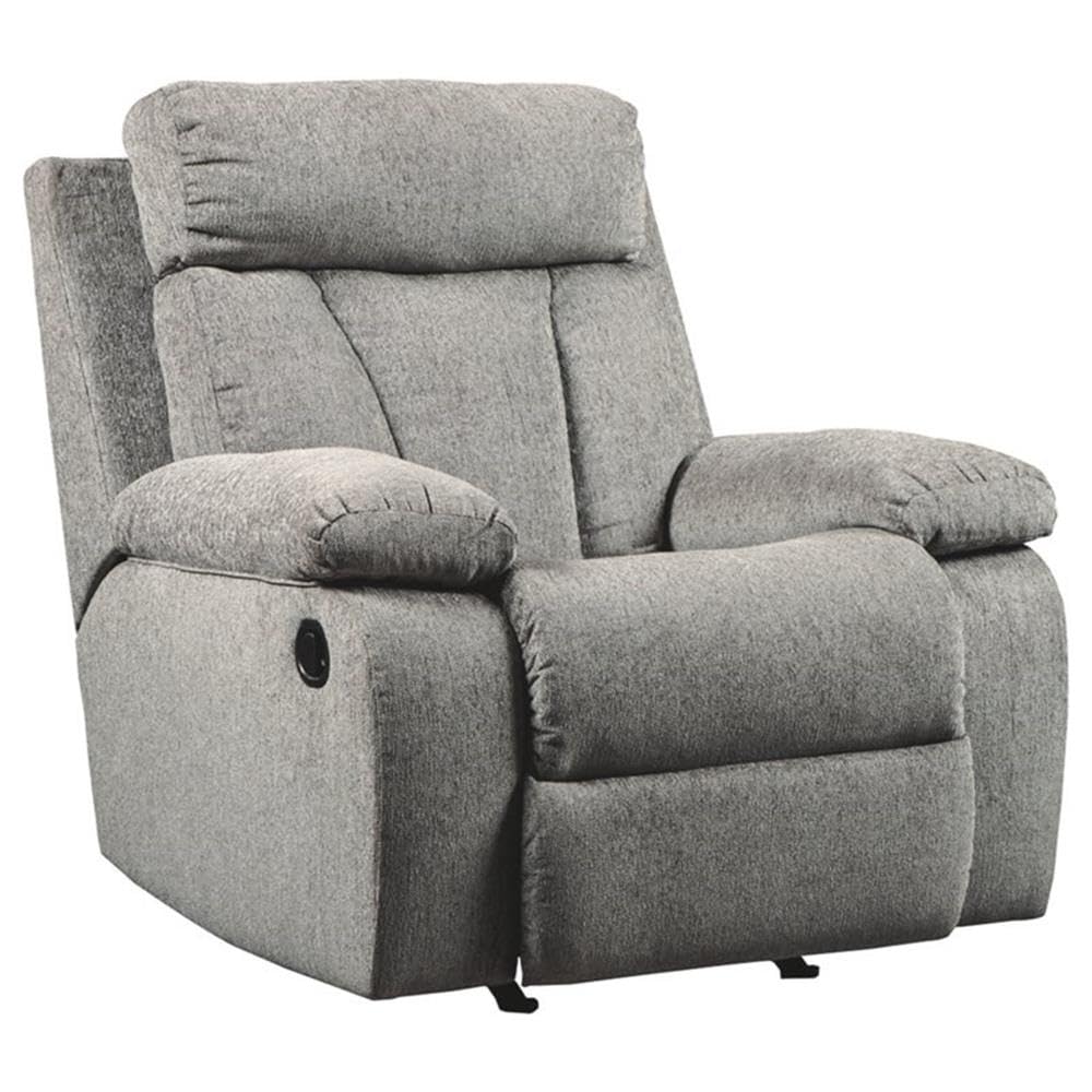 Mitchiner Contemporary Manual Rocker Recliner, Gray