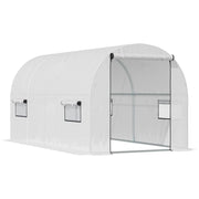 10' x 7' x 6' Walk-in Tunnel Greenhouse, Large Greenhouse with 2 Roll-up Zipper Doors