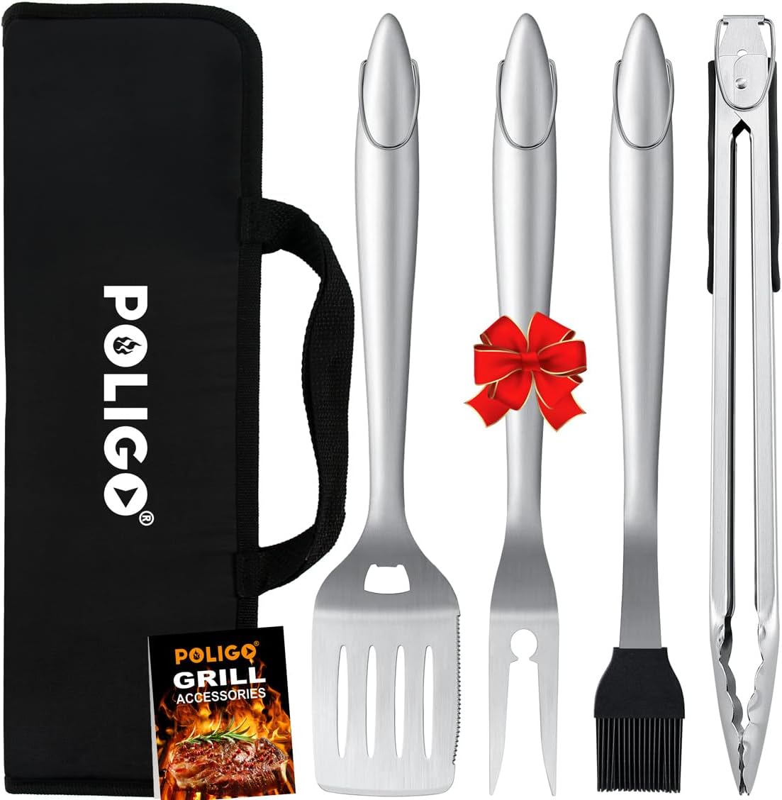 Grill Accessories for Outdoor Grill Set Stainless Steel Camping BBQ Tools Grilling