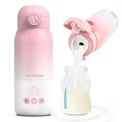 Portable Bottle Warmer for Travel, Dual Heating Modes for Breastmilk & Water On The Go