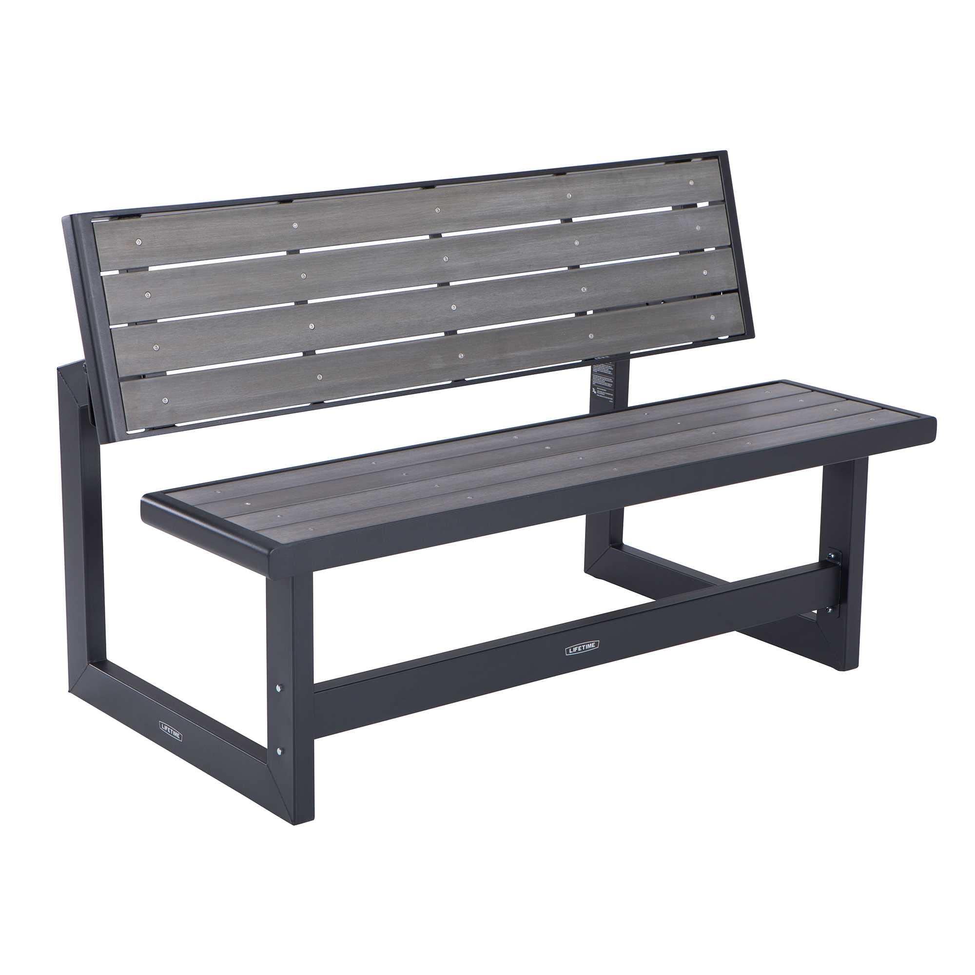60253 Outdoor Convertible Bench, 55 Inch
