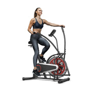 Fan Exercise Bike with Unlimited Resistance, Clear LCD Display, Tablet Holder