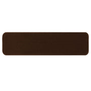 Set of 15 Skid-Resistant Carpet Stair Treads - Chocolate Brown - 9 Inches X 36 Inches
