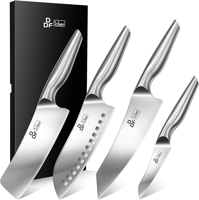 Kitchen Knife Set with Block, DDF iohEF 16 PCS Knife Set for Kitchen