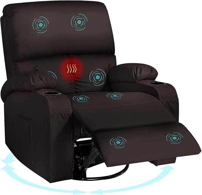 Rocking Recliner Chair, Massage Rocker Recliner Chair