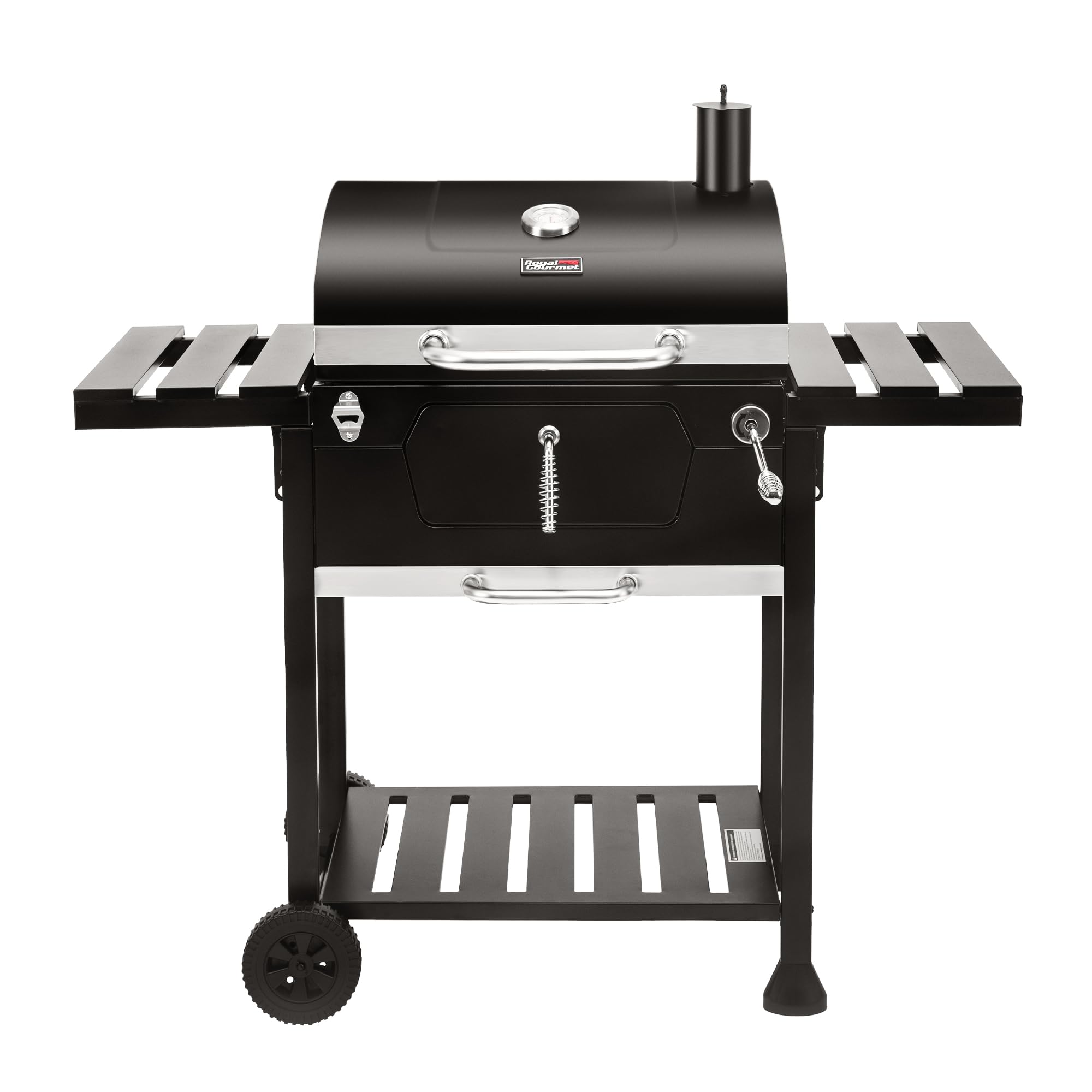 CD1824EN 24-Inch Movable Charcoal Grill with Foldable Side Tables