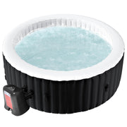 Tub, 2-4 Person Portable Blow up Hot Tub, Leak-Proof PVC Outdoor Spa