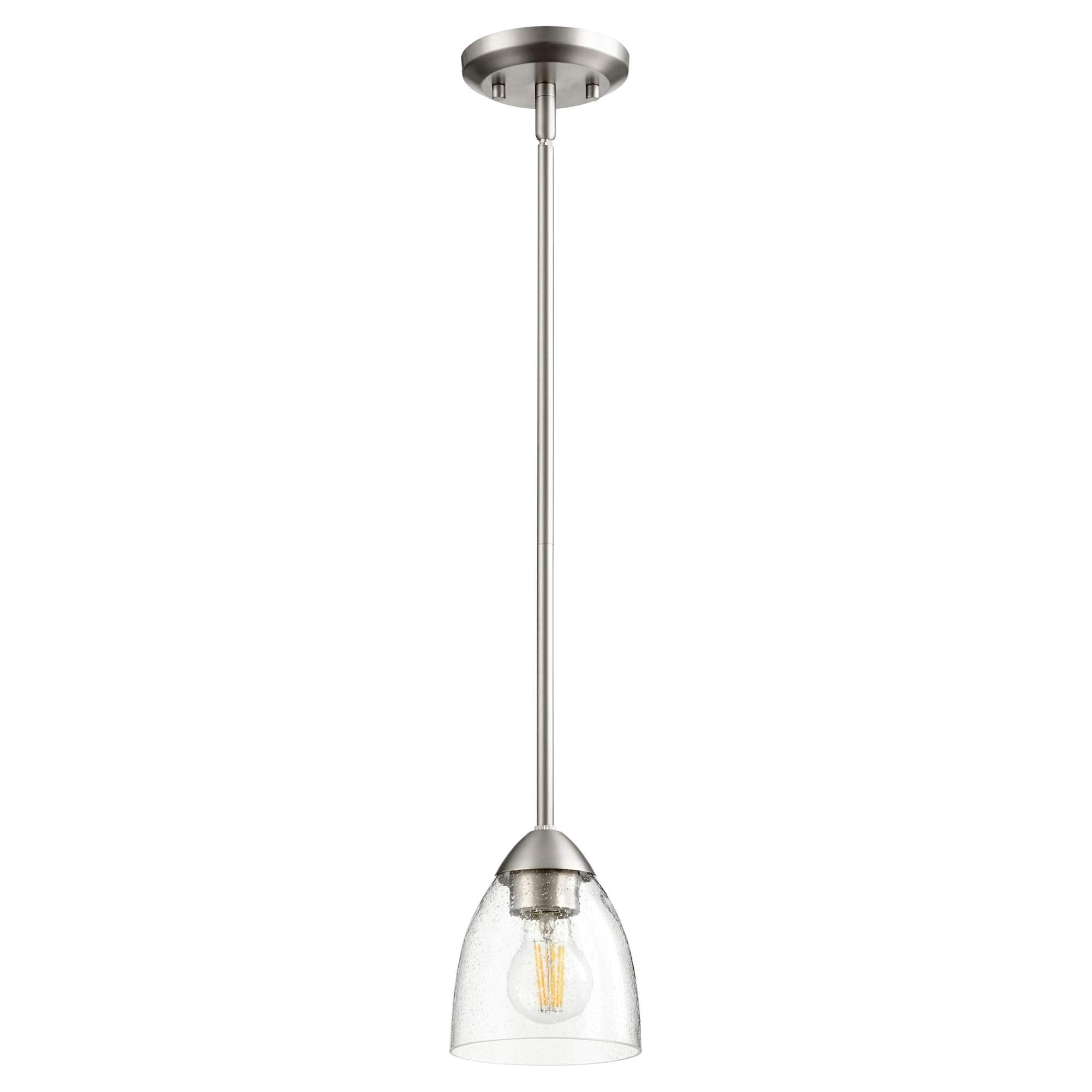 International Barkley Pendant - Satin Nickel W/Clear/Seeded - 3069-265